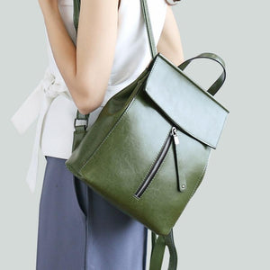 Women’s Fashionable Backpack Genuine Leather