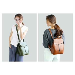 Women’s Fashionable Backpack Genuine Leather