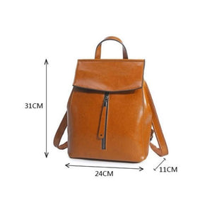 Women’s Fashionable Backpack Genuine Leather