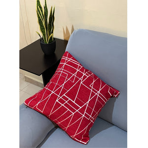 Chenille Floral/Geometry Cushion/Throw Pillow Covers Polyester For Home and Decorative Use 45cm X 45cm (18”X18”)