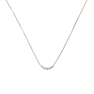 Single Layer Necklace Chain, with Stopper, Adjustable – Brass and Rhodium, With AD Stone