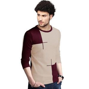 Men’s Solid Regular Fit Long Sleeves Crew Neck T Shirt