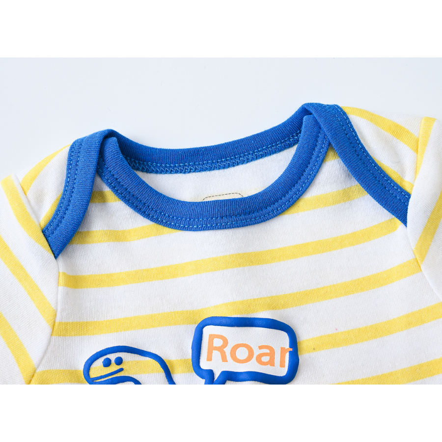 100% Cotton Baby Bodysuits Unisex Short Sleeves 6 Pieces Per Pack