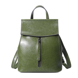 Women’s Fashionable Backpack Genuine Leather