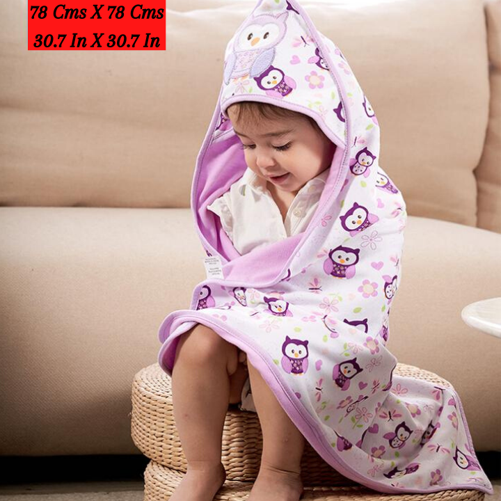 Baby Hooded Towels 78 cms x 78 cms (30.7" x 30.7") 100% Cotton