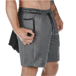 Gym Running Fitness Shorts, Quick Dry, Multi-Pocket