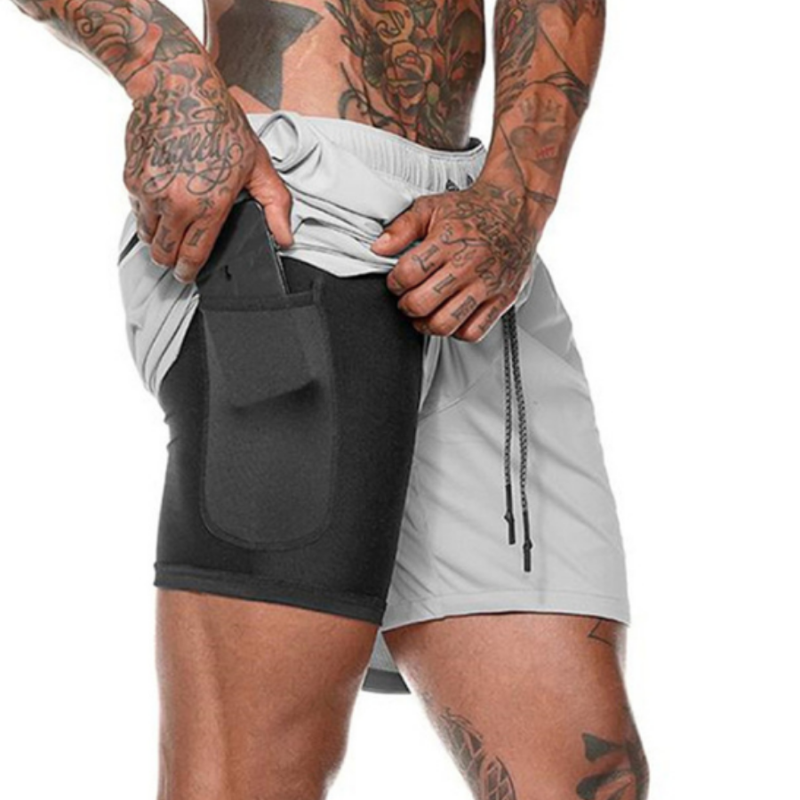 Running Shorts, Lightweight, Breathable, 2-in-1 With Inner Lining