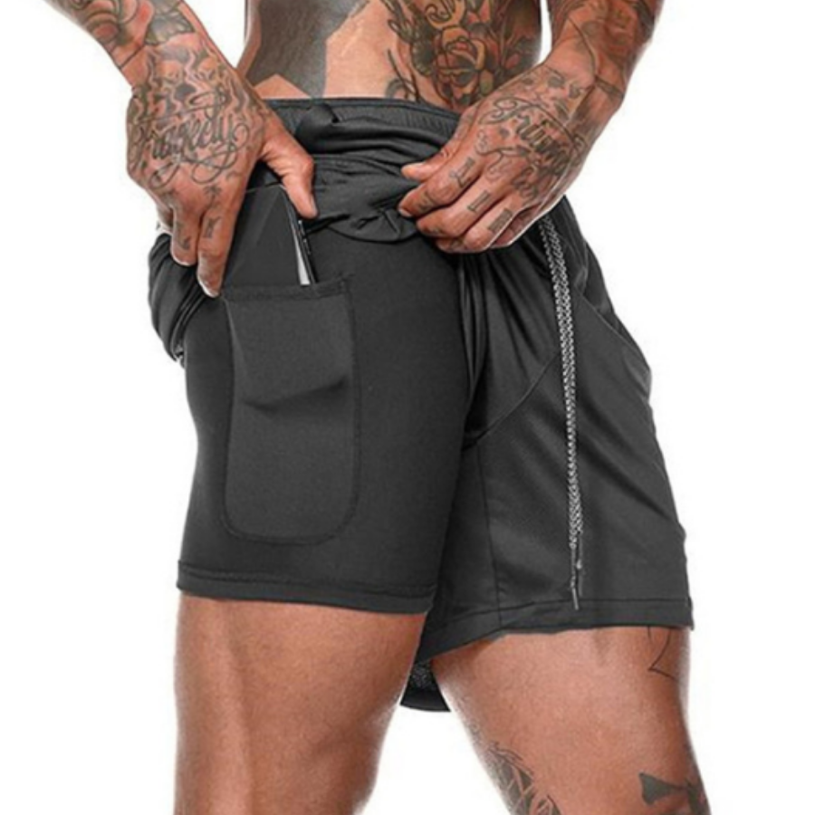 Running Shorts, Lightweight, Breathable, 2-in-1 With Inner Lining