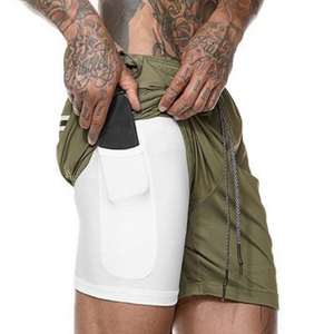 Running Shorts, Lightweight, Breathable, 2-in-1 With Inner Lining