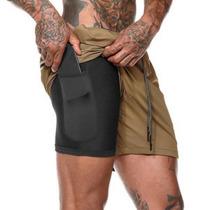 Running Shorts, Lightweight, Breathable, 2-in-1 With Inner Lining