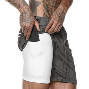 Running Shorts, Lightweight, Breathable, 2-in-1 With Inner Lining