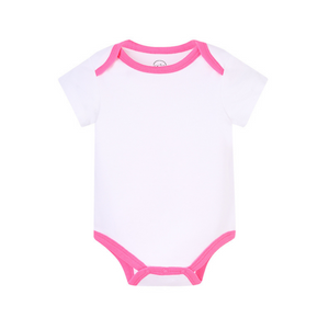 100% Cotton Baby Bodysuits Unisex Short Sleeves 5 Pieces Per Pack