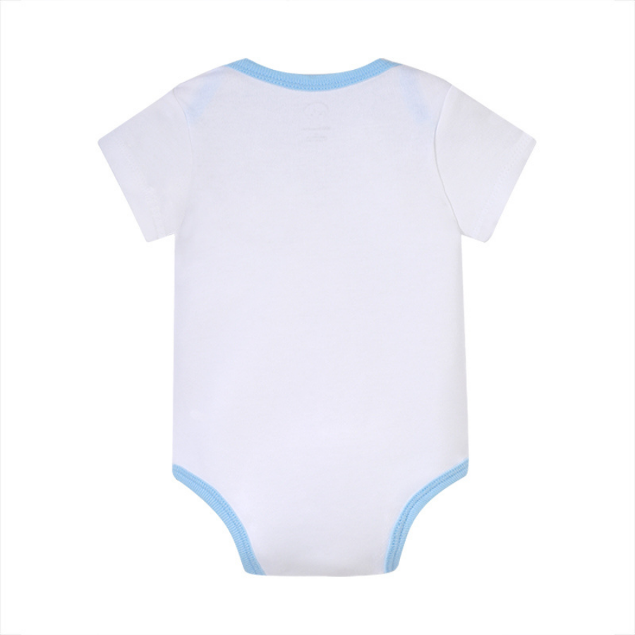 100% Cotton Baby Bodysuits Unisex Short Sleeves 5 Pieces Per Pack