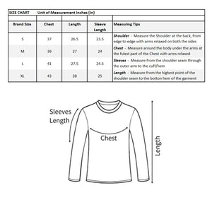 Men’s Solid Regular Fit Long Sleeves Crew Neck T Shirt