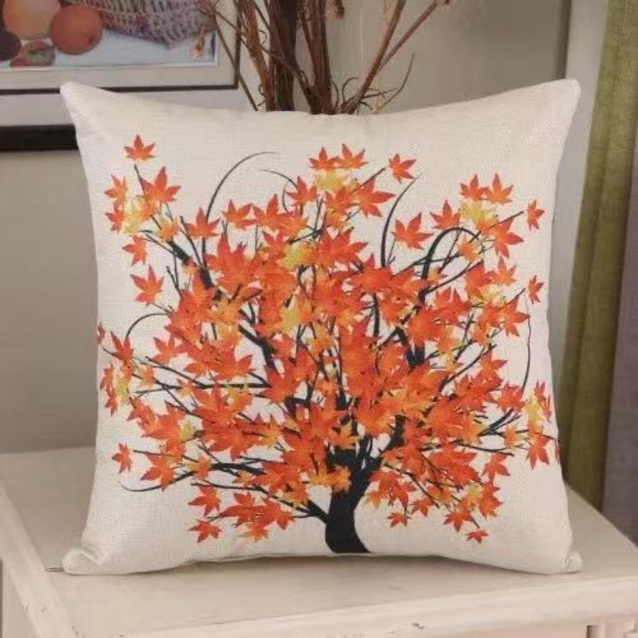 Tree Print Cushion/Throw Pillow Covers linen For Home and Decorative Use 45cm X 45cm (18”X18”)