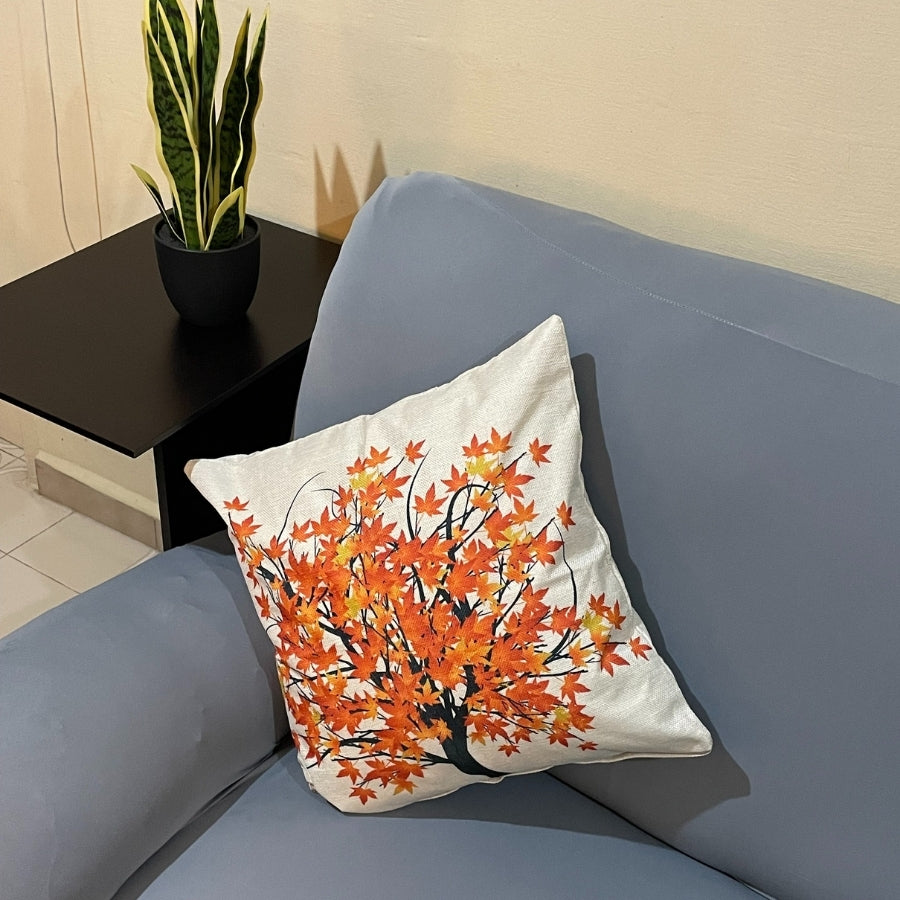 Tree Print Cushion/Throw Pillow Covers linen For Home and Decorative Use 45cm X 45cm (18”X18”)