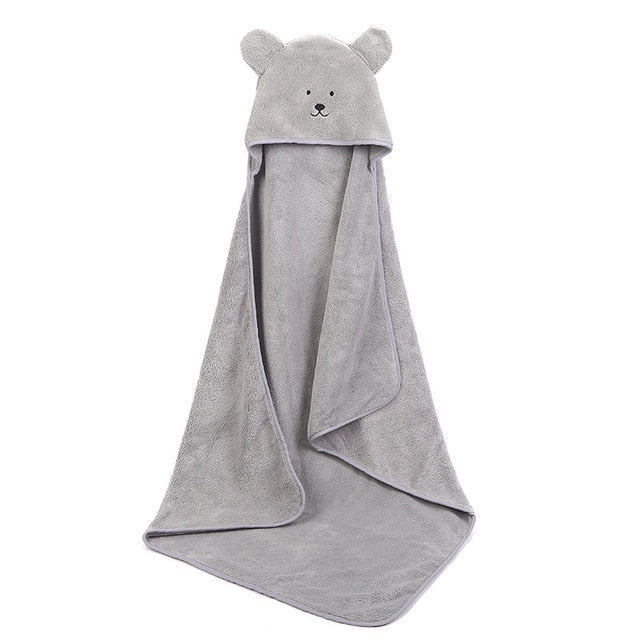 Baby Hooded Towels 90 cms x 90 cms (35.4" x 35.4") Polyester/Cotton