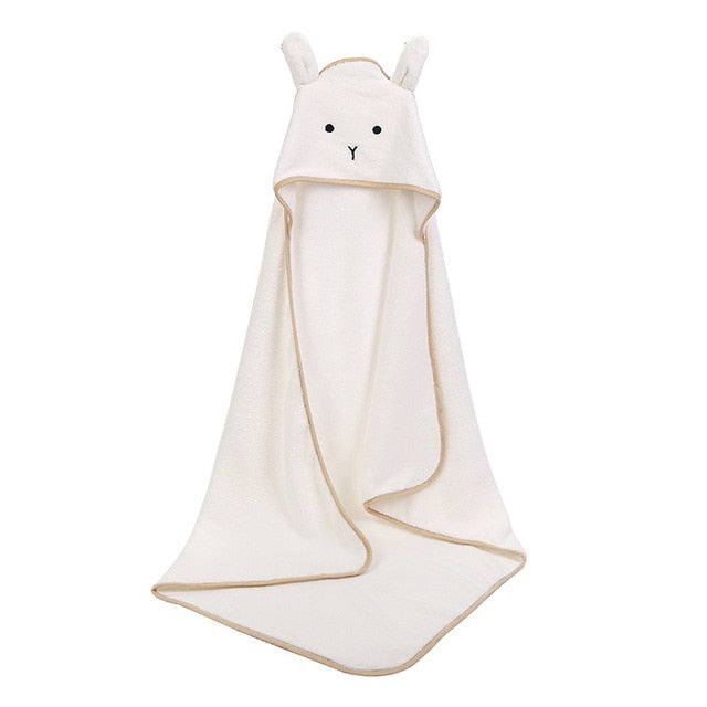 Baby Hooded Towels 90 cms x 90 cms (35.4" x 35.4") Polyester/Cotton